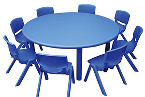 Kindergarten round table - plastic table and chairs wholesale Kindergarten round table - plastic table and chairs wholesale