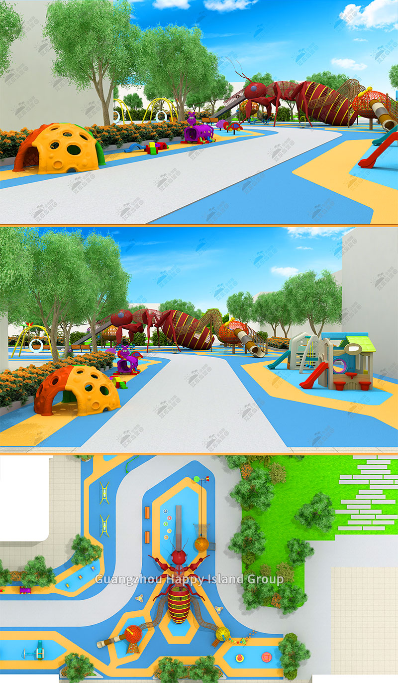 Red Ant Slide Playground Euipment