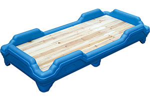 Plastic Frame Solid Wood Bed Board Kindergarten Beds