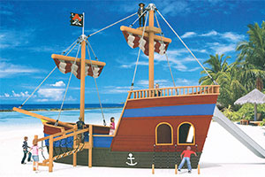 Customized Playground Pirate Ship - Play Structure For Sale