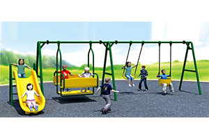 Commercial Playground Swings With Slide Chair for Sale