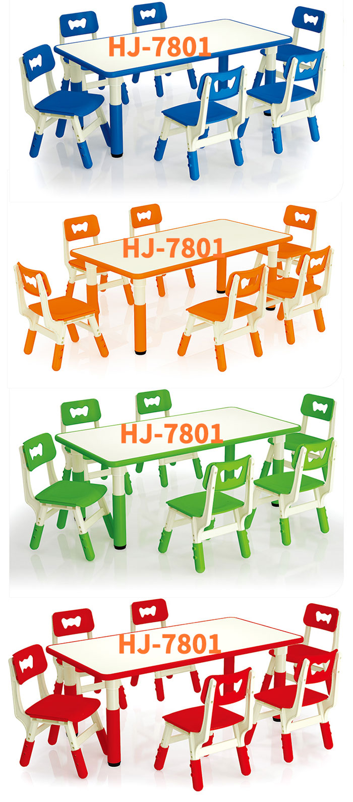 Colorful Table Chairs Set For Sale