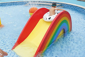 Rainbow Water Slide For Sale - Kids Swimming Pool Equipment