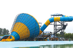Commercial Aqua Park Large Combined Horn Slide For Sale
