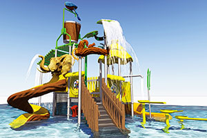 Wholesale Water Park Equipment With Big Slides For Kids